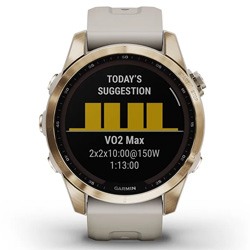 SPORT-UHREN Garmin FENIX 6S PRO SOLAR - Smartwatch - light gold/light sand  band - Private Sport Shop