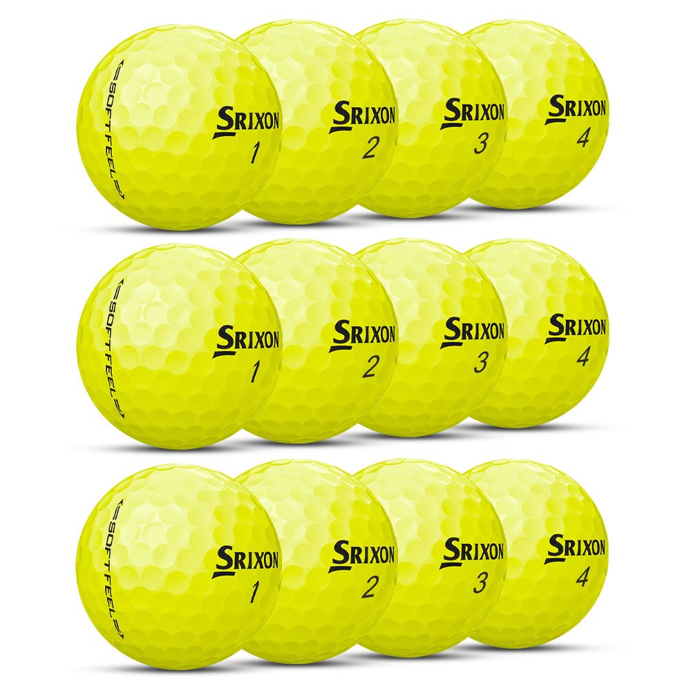 Srixon Soft Feel Golf Balls (Bulk - 4 Dozen) 4 Dozen Yellow NEW